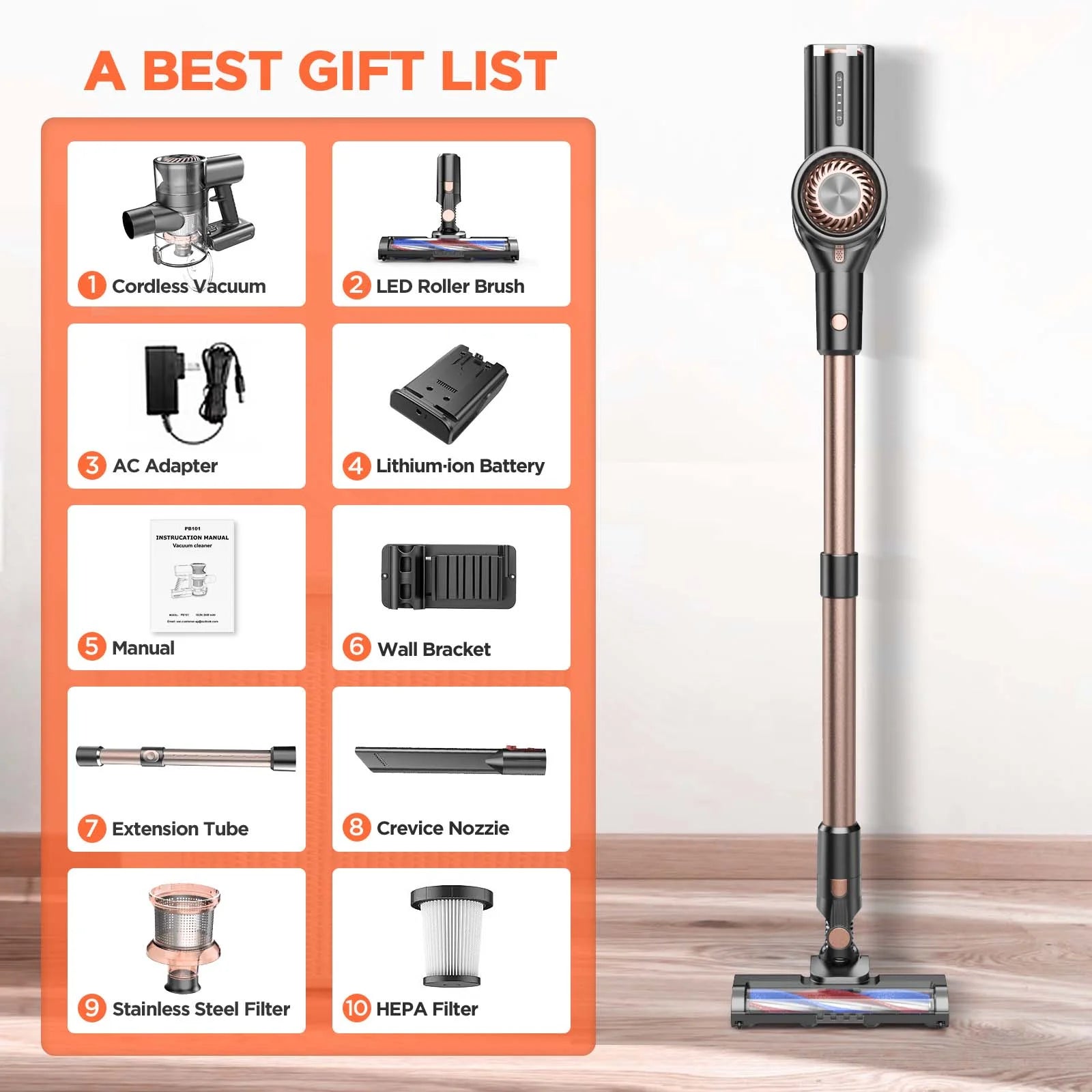 4 in 1 Cordless Vacuum 